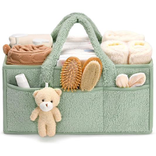 Stylish Baby Diaper Organizer Caddy - Perfect for Changing Tables, Nurseries & On-the-Go Storage!
