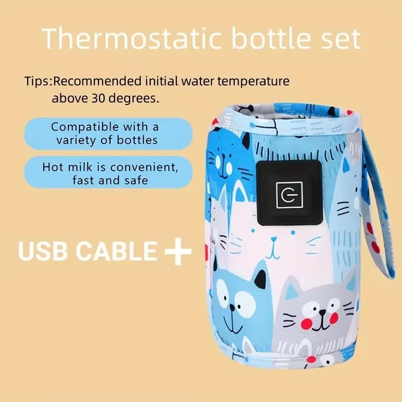 USB Milk and Water Warmer: The Ultimate Portable Nursing Bottle Heater for On-the-Go Moms