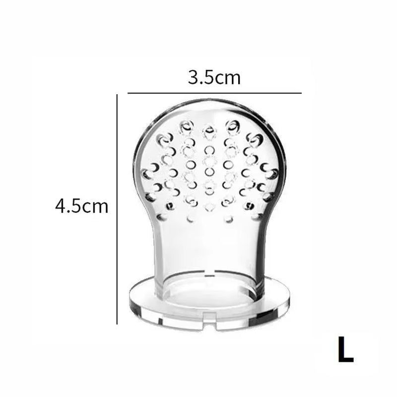 Silicone Baby Fruit Feeder with Cover - Perfect for Fresh Food, Vegetables, and Teething Relief!