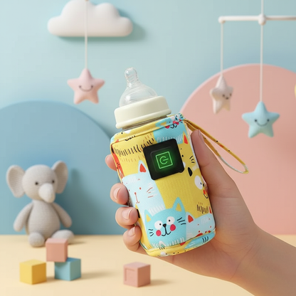 CozyTemp Bottle Sleeve - Playful Background