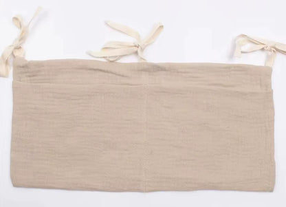 Stylish Baby Crib Organizer with 2 Pockets - Perfect for Diapers, Toys, and Essentials!